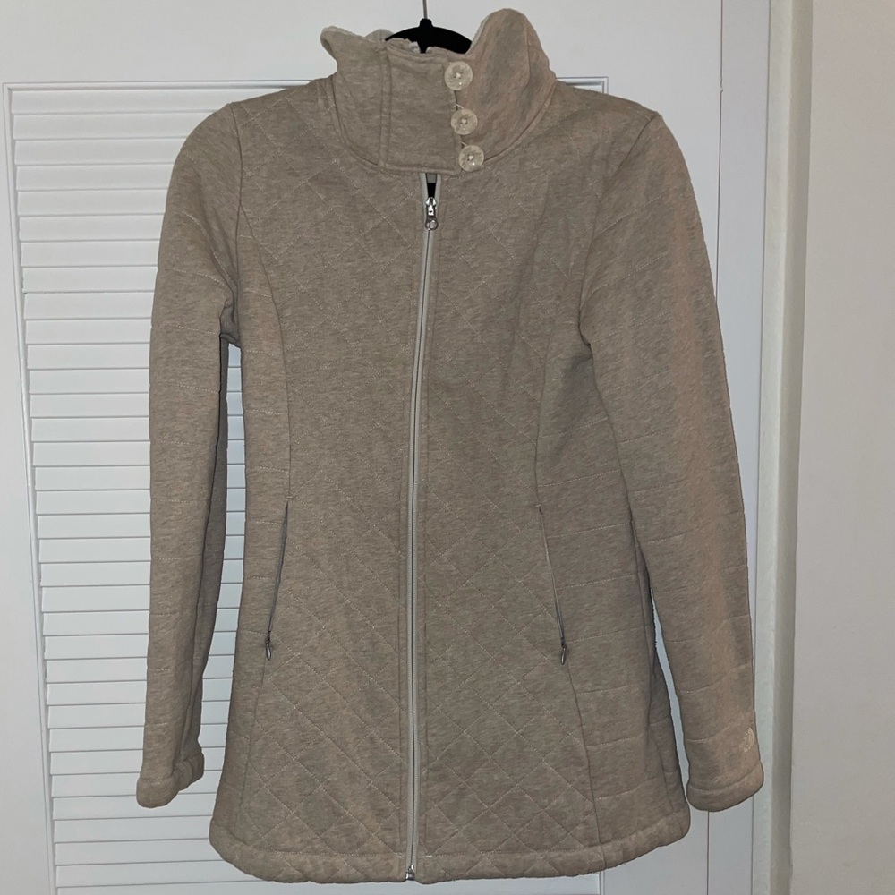 Northface Quilted Tan Jacket Small